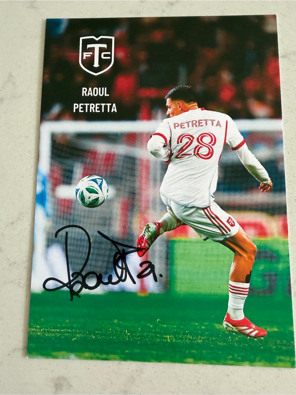 Raoul Petretta Toronto FC Autographed Card